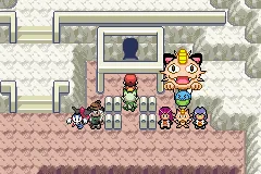 The entrance to the Cave of Origin in Sootopolis City.