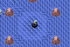 Location of the dive spot on Route 134