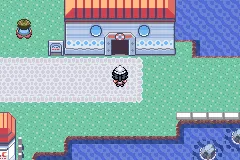 Selecting "Battle Frontier" as the destination on the S.S. Tidal.